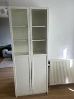 Boekenkast BILLY IKEA met vitrinedeuren (wit), Huis en Inrichting, Kasten | Boekenkasten, Ophalen, 200 cm of meer, 50 tot 100 cm