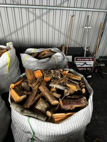 Haardhout gekloofd boomstammen vuurkorf brandhout  beschikbaar voor biedingen