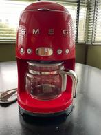 Smeg Koffiezetapparaat - Rood, 10 kopjes of meer, Koffiemachine, Gemalen koffie, Ophalen of Verzenden