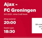 Ajax-groningen, Tickets en Kaartjes, Sport | Voetbal, Twee personen
