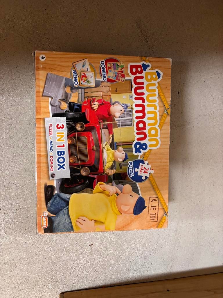 Buurman en buurman 3 in 1, Kinderen en Baby's, Speelgoed | Kinderpuzzels, Ophalen of Verzenden, Meer dan 50 stukjes, Zo goed als nieuw