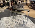 Sidetable 2-delig €149,- Brons Direct/Leverbaar E-2146, Huis en Inrichting, Tafels | Sidetables, Ophalen, #Sidetables#Brons#2-delig#Stuntaanbieding#metaal