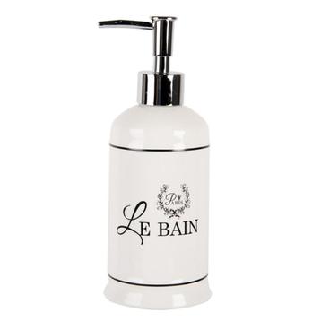Clayre & Eef Zeepdispenser 350 ml Wit Porselein beschikbaar voor biedingen