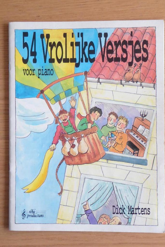 54 Vrolijke Versjes voor Piano Solo  - Dick Martens, Overige genres, Ophalen of Verzenden, Zo goed als nieuw, Artiest of Componist