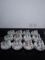 2 Royal albert Flower of the month complete Heren kop&sch, Ophalen of Verzenden