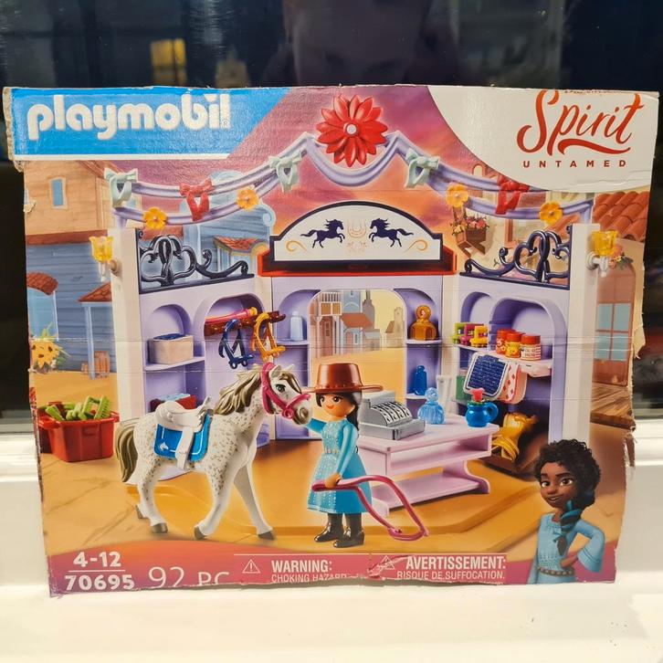 Playmobil Spirit Untamed, Miradero ruitersportwinkel 70695, Kinderen en Baby's, Speelgoed | Playmobil, Zo goed als nieuw, Ophalen