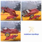 Dinky Toys no. 321 Massey Harris Manure Spreader  1/43, Hobby en Vrije tijd, Modelauto's | 1:43, Verzenden, Gebruikt, Tractor of Landbouw