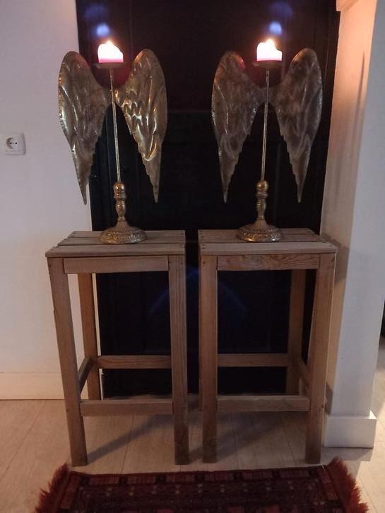 Stoer & Sober 2 houten zuilen, Huis en Inrichting, Woonaccessoires | Zuilen en Pilaren, Ophalen