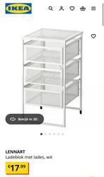 IKEA LENNART Ladeblok - Wit, Ophalen, Minder dan 50 cm, Gebruikt, 3 of 4 laden