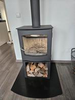 Dik Geurts Ivar Houtkachel incl. buizen en grondplaat, Huis en Inrichting, Kachels, Ophalen, Gebruikt, Houtkachel, Vrijstaand