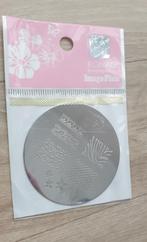 Konad nail art stempel plaat M57, Verzenden, Zo goed als nieuw, Zilver, Handen en Nagels