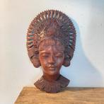 Vintage Indonesisch Houtsnijwerk Wanddecoratie, Antiek en Kunst, Ophalen of Verzenden
