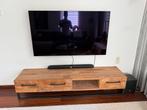 TV meubel Teak Hout Industrieel, Huis en Inrichting, Kasten | Televisiemeubels, Ophalen, 150 tot 200 cm, Teakhout, Zo goed als nieuw