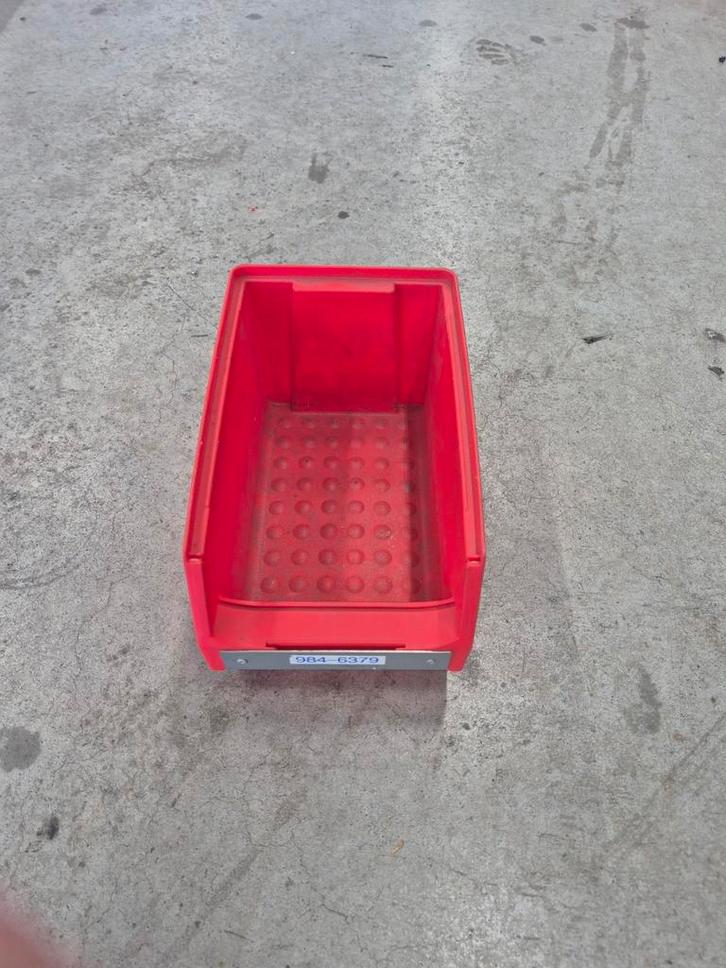 Rode en Blauwe Magazijnbak Kunststof, Auto diversen, Autogereedschap, Zo goed als nieuw, Ophalen