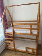 Kinder Stapelbed Huismodel 70x140, Kinderen en Baby's, Kinderkamer | Stapelbedden en Hoogslapers, Ophalen of Verzenden, Gebruikt