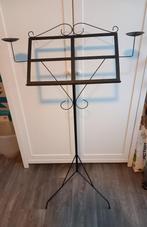 Muziekstandaard gietijzer, Muziek en Instrumenten, Standaards, Ophalen, Gebruikt, Muziekstandaard