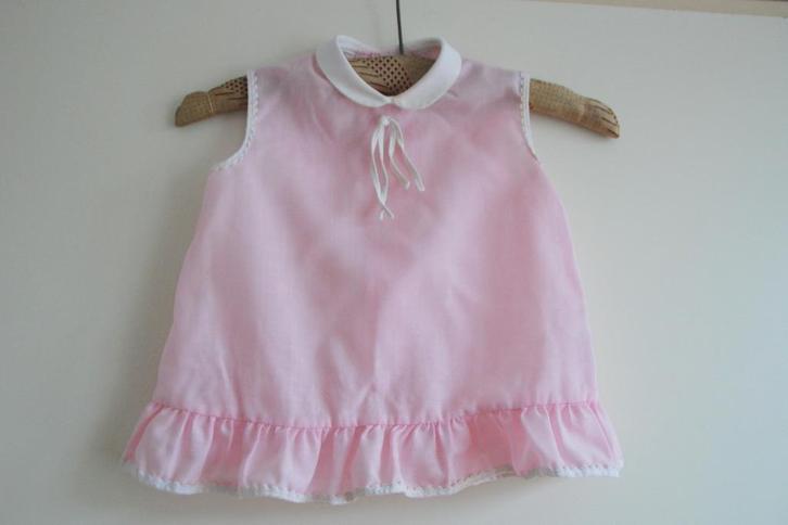 Lief vintage roze baby kinder peuter jurkje jurk Terlenka, Antiek en Kunst, Antiek | Kleding en Accessoires, Kinderen, Ophalen of Verzenden