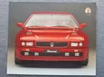Brochure MASERATO SHAMAL - 1990 IT., Boeken, Auto's | Folders en Tijdschriften, Ophalen of Verzenden, Zo goed als nieuw, Overige merken