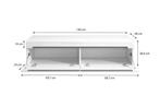 TV Meubel Design Bodega / Donkergrijs, Ophalen, 100 tot 150 cm, Design, Nieuw