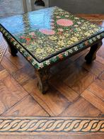 Vintage laktafeltje gedecoreerd met bloemen, Antiek en Kunst, Curiosa en Brocante, Ophalen of Verzenden