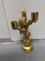 Papegaai kandelaar goud werner Voss home decoratie, Huis en Inrichting, Woonaccessoires | Kandelaars en Kaarsen, Ophalen, Nieuw