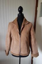 Koopje! Mooie camel suede look met teddy jas, maat 36 / 38., Verzenden, Beige, Maat 36 (S), DNG