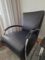 2 comfortabele leren fauteuils, Huis en Inrichting, Fauteuils, Ophalen, Gebruikt, 75 tot 100 cm, 50 tot 75 cm