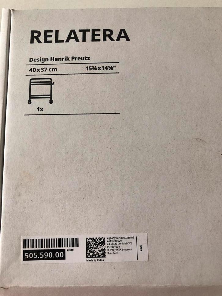 IKEA RELATERA Trolley - Nieuw in doos!, Huis en Inrichting, Keuken | Keukenbenodigdheden, Nieuw, Ophalen of Verzenden