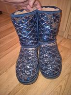 Uggs maatje 38... blauw /zilver pailletjes, UGG, Blauw, Ophalen of Verzenden, Zo goed als nieuw