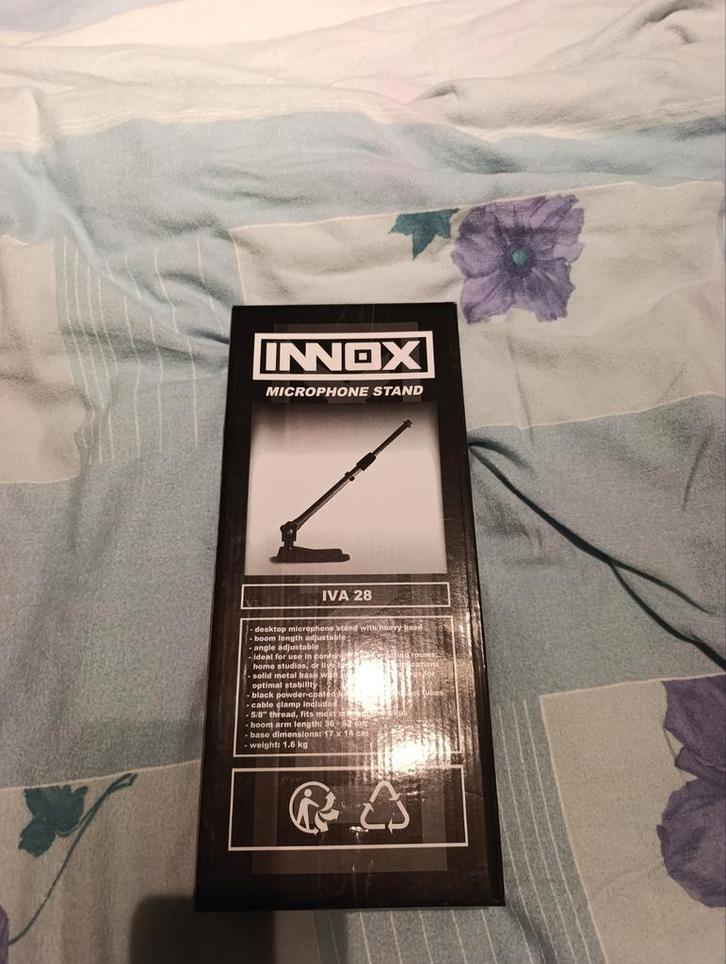 Innox IVA 28 Microfoon Standaard - Nieuw in doos, Muziek en Instrumenten, Microfoons, Nieuw, Studiomicrofoon, Ophalen of Verzenden