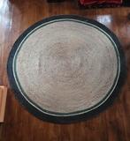 Rond sisal kleed, Ophalen, Gebruikt, Groen, Rond