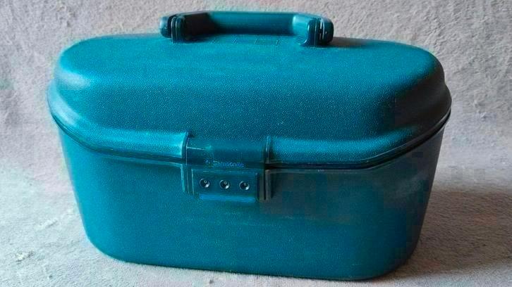 TOPSTAAT Samsonite beautycase met cijferslot - blauw, Sieraden, Tassen en Uiterlijk, Beautycases, Zo goed als nieuw, Blauw, Ophalen of Verzenden