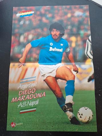 Oude poster Diego Maradona (Napoli) beschikbaar voor biedingen