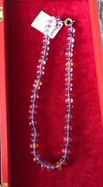 Ametrien paarse kralen necklace ketting collier 46 cm 8 mm, Paars, Nieuw, Ophalen of Verzenden, Steen of Mineraal