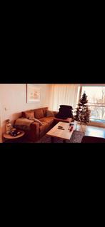 Mooie Cognac Bank (Dure kwaliteit), Ophalen, Zo goed als nieuw, 75 tot 100 cm