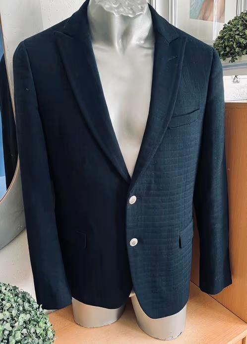 Cavallaro Napoli colbert maat 48, Kleding | Heren, Kostuums en Colberts, Zo goed als nieuw, Maat 48/50 (M), Blauw, Ophalen of Verzenden
