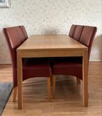 Eettafel met 6 stoelen, Huis en Inrichting, Tafels | Eettafels, 50 tot 100 cm, 150 tot 200 cm, Gebruikt, Rechthoekig