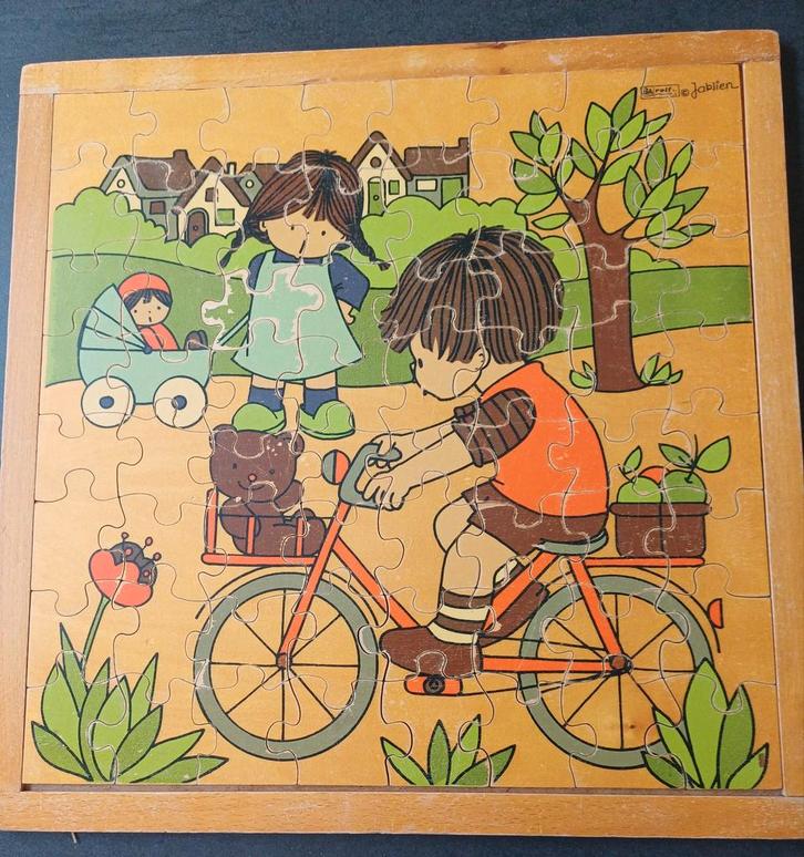 Nostalgische kinderpuzzel van het schoolmerk Rolf: buiten sp, Kinderen en Baby's, Speelgoed | Kinderpuzzels, Zo goed als nieuw