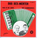 Telstar 1284 van Duo Bex Menten uit 1967 - Rood/Oranje Hoes, Cd's en Dvd's, Ophalen of Verzenden, Gebruikt, Overige formaten, Levenslied of Smartlap