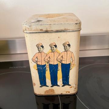 Vintage Beschuitbus & Stereo Koektrommel beschikbaar voor biedingen