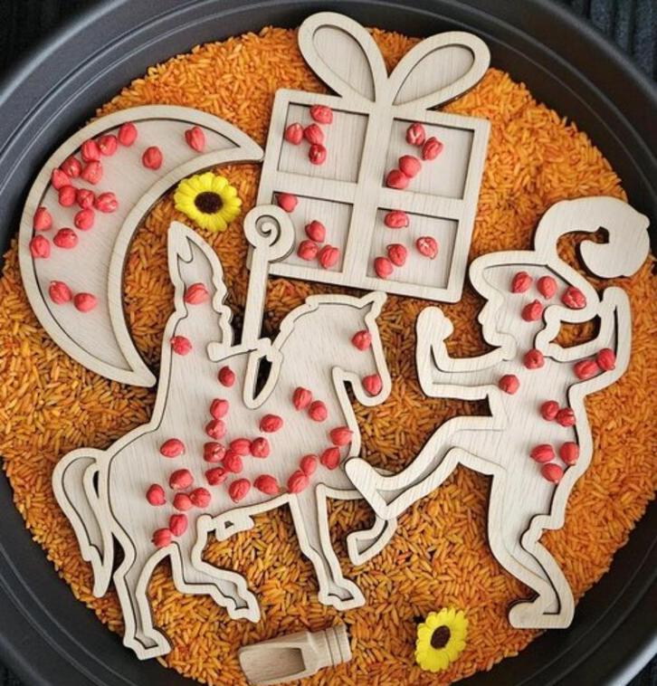 4x Sensory Sinterklaas vulvormen set - Sensorisch speelgoed, Kinderen en Baby's, Speelgoed | Educatief en Creatief, Nieuw, Ontdekken