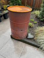 Vuurton van olievat met deksel - Gratis!, Ophalen of Verzenden, Gebruikt, Vuurton
