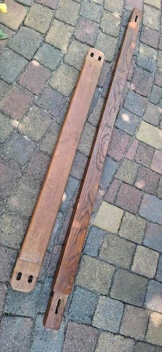eiken balken meubelhout timmerhout, Tuin en Terras, Palen, Balken en Planken, Zo goed als nieuw, Balken, 250 cm of meer, Ophalen