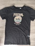 Zwart t-shirt jurkje met klein splitje van KD United!, Ophalen of Verzenden, Zo goed als nieuw, Meisje, Jurk of Rok