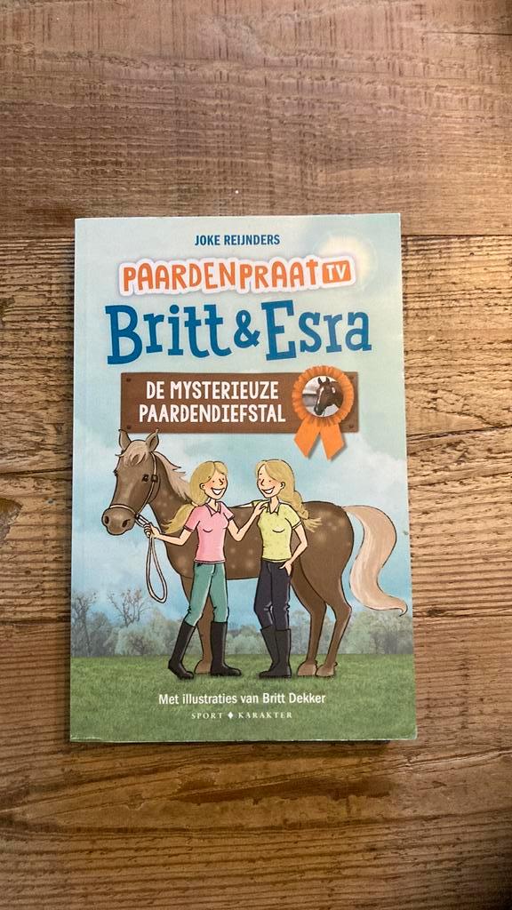 Britt en Esra - De mysterieuze paardendiefstal, Boeken, Kinderboeken | Jeugd | 10 tot 12 jaar, Zo goed als nieuw, Ophalen of Verzenden