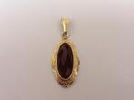 Gouden hanger carneool                                   G23, Gebruikt, ., Ophalen of Verzenden, .