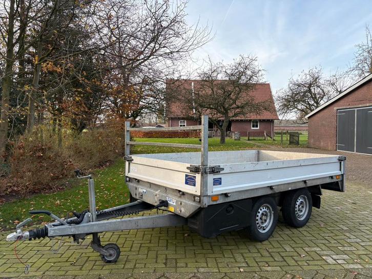 Zeer nette Saris plateauwagen/ aanhanger 2000kg! compleet!, Auto diversen, Aanhangers en Bagagewagens, Zo goed als nieuw, Ophalen