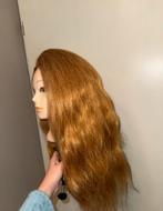 Mannequin kappershoofd, kappers pop, echt haar, 22 inch lang, Sieraden, Tassen en Uiterlijk, Uiterlijk | Haarverzorging, Ophalen of Verzenden