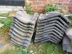 Tuile du nord gesmoorde knikpannen, Doe-het-zelf en Verbouw, Dakpannen en Dakbedekking, Ophalen, Gebruikt, Steen of Klei, Minder dan 5 m²