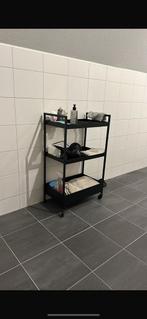 Ikea Nissafors roltafel zwart, Huis en Inrichting, Kasten | Stellingkasten, Ophalen, Zo goed als nieuw